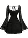 Black 1950s Lace Halter Vintage Top 2