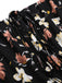 Black 1950s Off-Shoulder Floral Romper, vintage romper, retro jumpsuit - perfect for women who love vintage and retro fashion