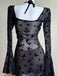 Black 1950s One Piece Halter Swimsuit - vintage swimsuit, pin-up style, classic black