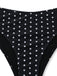 Black 1950s Polka Dot Halter Bikini Set & Cover-Up - vintage swimsuit, pin-up swimwear for vintage lovers