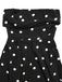 Black Polka Dot Pants Sleeveless Jumpsuit