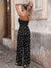 Black Polka Dot Pants Sleeveless Jumpsuit