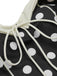 Black 1950s Polka Dots Halter Swimsuit — vintage elegance for the modern woman