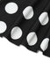 This Black 1950s Polka Dots One-Piece Swim Dress wraps her in 1950s elegance, one twirl at a time