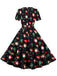 Black 1950s Santa Claus Christmas Dress: where 1950s romance meets her modern spirit