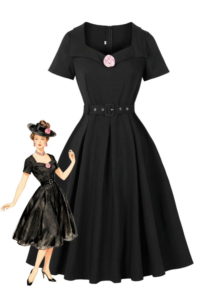 1950s little black dress Vintage 1950s Little Black Dress Cocktail Party Mini