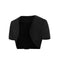 This Black 1950s Solid Bow Short Jacket is her armor of 1950s elegance