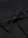 Black 1950s Solid Bow Short Jacket — 1950s sophistication that wraps her in quiet power