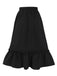 Black 1950s Solid Pleated Pockets Skirt, vintage skirt, retro style - perfect for women who love vintage and retro fashion