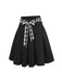 Black 1950s Solid Umbrella Skirt with Belt, vintage skirt, retro style - perfect for women who love vintage and retro fashion