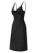 Black 1950s Solid V-Neck Lace Nightgown, vintage fashion, retro style - perfect for women who love vintage and retro fashion