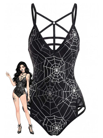 [Pre-Sale] Black 1950s One Piece One Piece Swimsuit