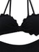 Black 1950s Vintage V Neck Swimsuit 5