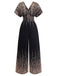 Black-1950s-V-Neck-High-Waist-Jumpsuit, vintage, retro, romper