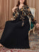 Black 1950s V-Neck Tie Pleated Dress: where 1950s romance meets her modern spirit