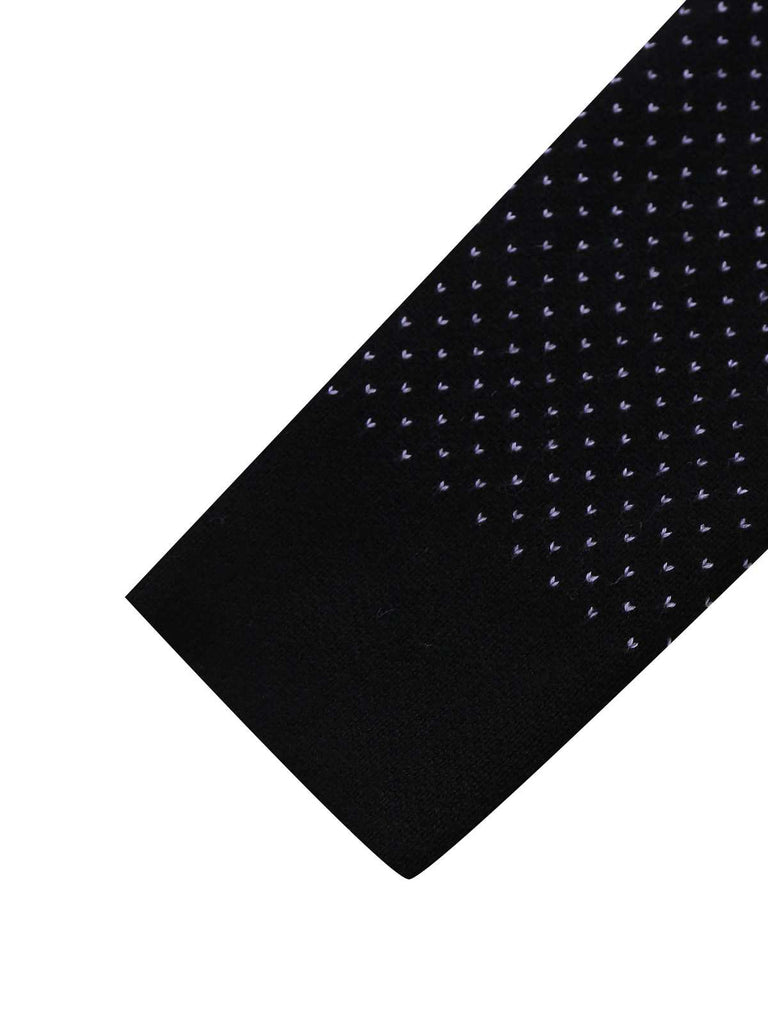 Black 1960s Dots Halloween Ghost Sweater Dress - vintage dress, retro fashion, classic black