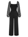 1960s Flocked Square Neck Patchwork | 1960s | vintage romper, retro jumpsuit