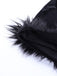 Black 1960s Lace Feather Hem Velvet Bodycon Dress - vintage dress, retro fashion, classic black