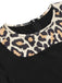 Black 1960s Leopard Patchwork Pencil Dress, vintage dress, retro fashion - perfect for women who love vintage and retro fashion