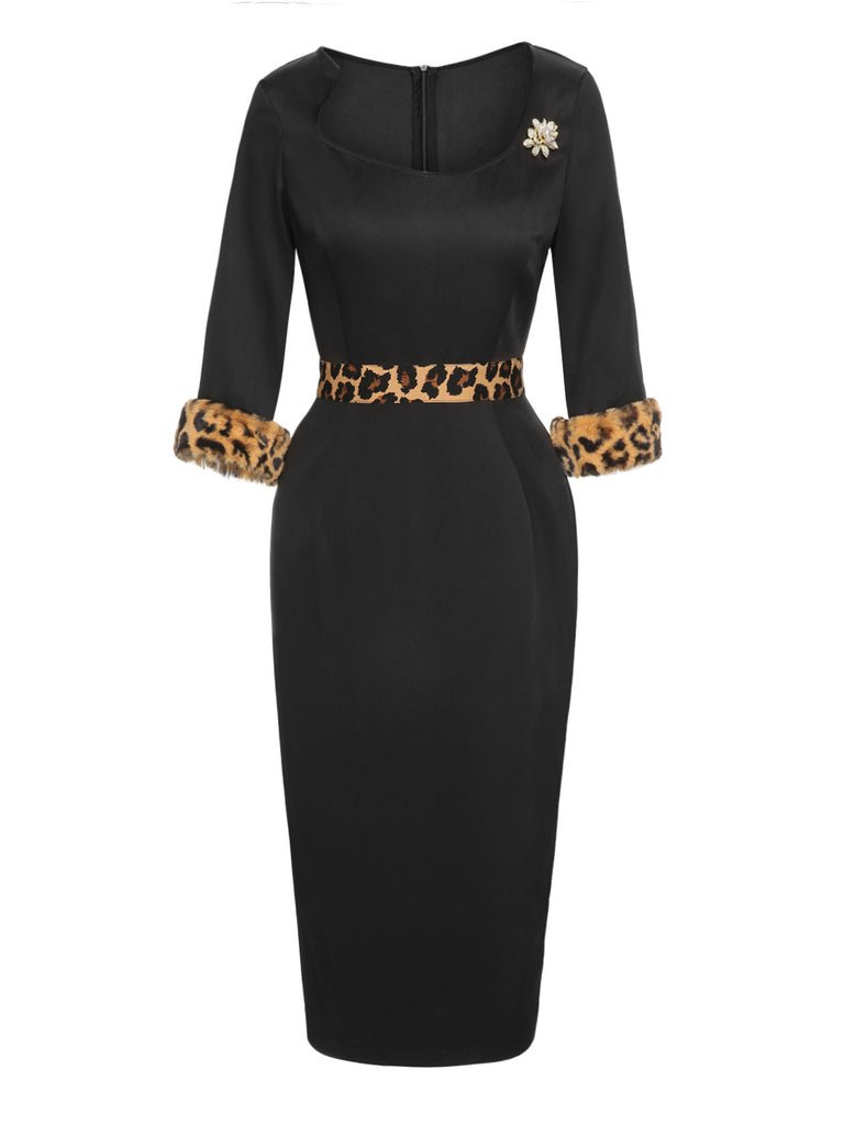 blue dress for baby girl Rebecca Taylor Cheetah Satin Jacquard V-Neck Dress main image 1