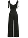 Black 1960s Sleeveless Spaghetti Strap Jumpsuit - vintage romper, retro jumpsuit for vintage lovers