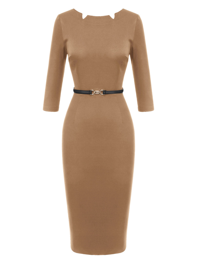 Black 1960s Solid Boat Neck Wrap Dress — vintage elegance for the modern woman