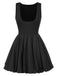 Black 1960s Solid Sleeveless Bubble Dress, vintage dress, retro fashion - perfect for women who love vintage and retro fashion