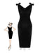 1960s Solid Velvet Bow Dress | 1960s | vintage dress, retro fashion