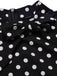 Black 1960s Tie Neck Polka Dots Dress, vintage dress, retro fashion - perfect for women who love vintage and retro fashion