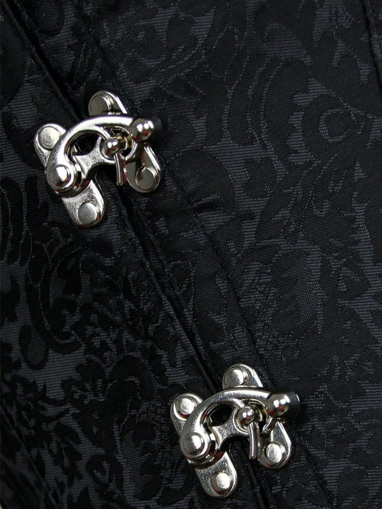 Black 1970s Floral Vintage Classic Top 4