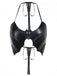Black 1980s Gothic Bat Lace-Up Halter Top - vintage fashion, retro style, classic black