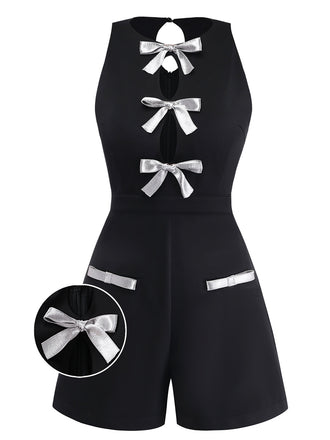 [Pre-Sale] Black 1980s Halter Romper
