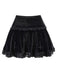 She sways in this Black 1980s Solid Embroidered Lace Skirt and it's pure 1980s magic