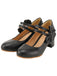 Black Bow Mary Jane Chunky Heel Shoes, vintage shoes, retro heels - perfect for women who love vintage and retro fashion