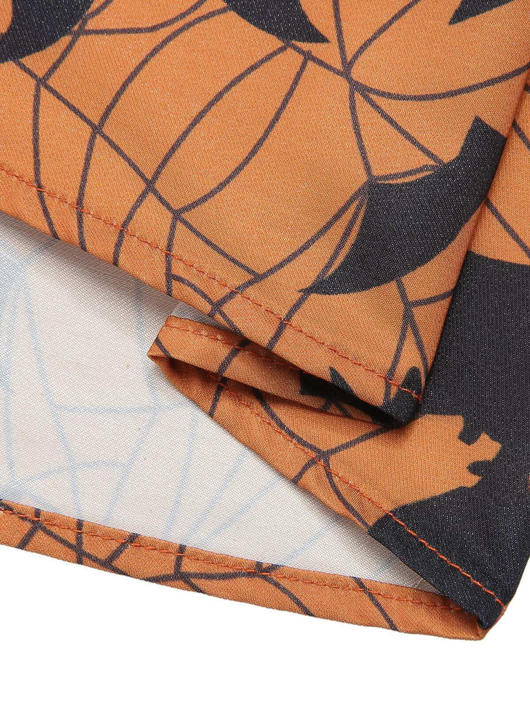 Black & Orange 1950s Halloween Bat Sleeveless Dress, vintage dress, retro fashion, rockabilly, pin-up fashion - perfect for women who love vintage and retro fashion