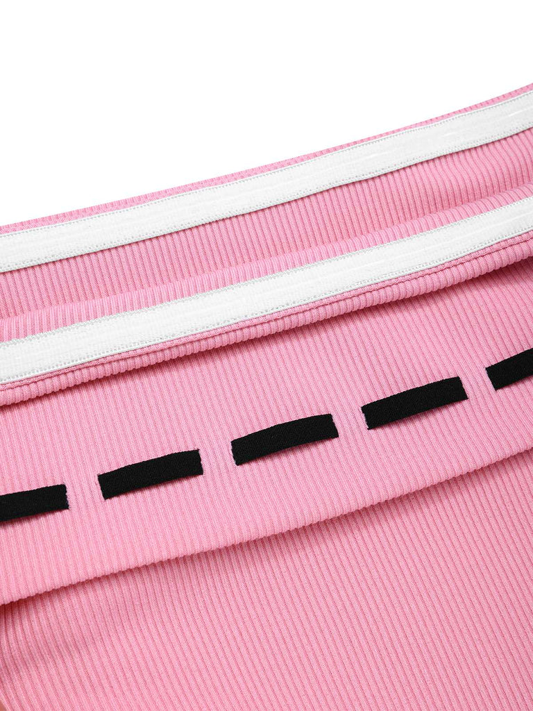 [Pre-Sale] Black & Pink 1950s Off-Shoulder Bow Patchwork Dress, vintage dress, retro fashion, rockabilly, pin-up fashion - perfect for women who love vintage and retro fashion