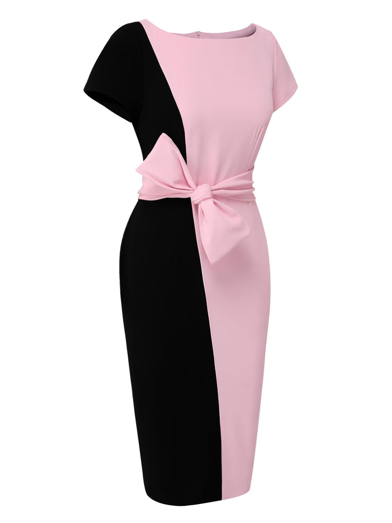 1960s Boat Neck Contrast Belted | 1960s | vintage dress, retro fashion