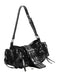 Black Punk Studded Buckle Shoulder Bag - vintage fashion, retro style, classic black