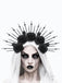 Black Skeleton & Rose Headwear: timeless vintage elegance she makes her own