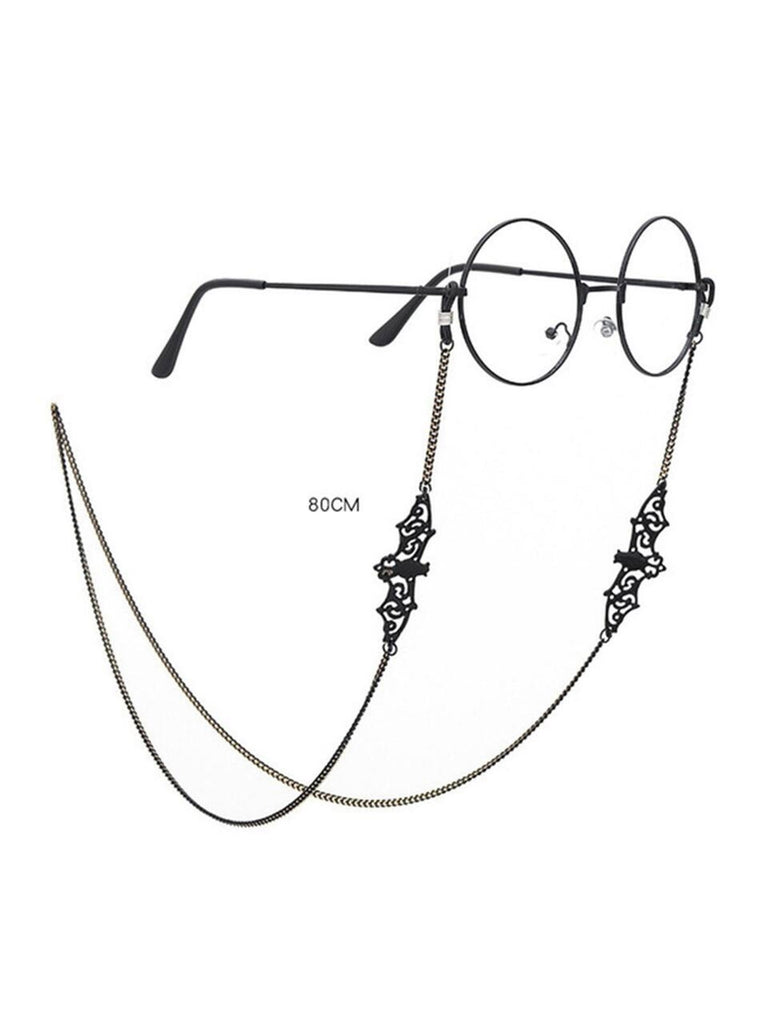 Black Vintage Halloween Glasses Chain, vintage fashion, retro style - perfect for women who love vintage and retro fashion