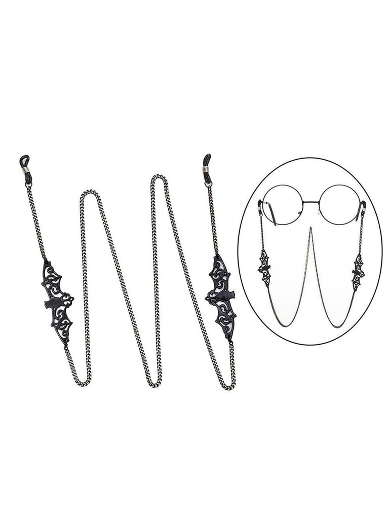 Black Vintage Halloween Glasses Chain, vintage fashion, retro style - perfect for women who love vintage and retro fashion