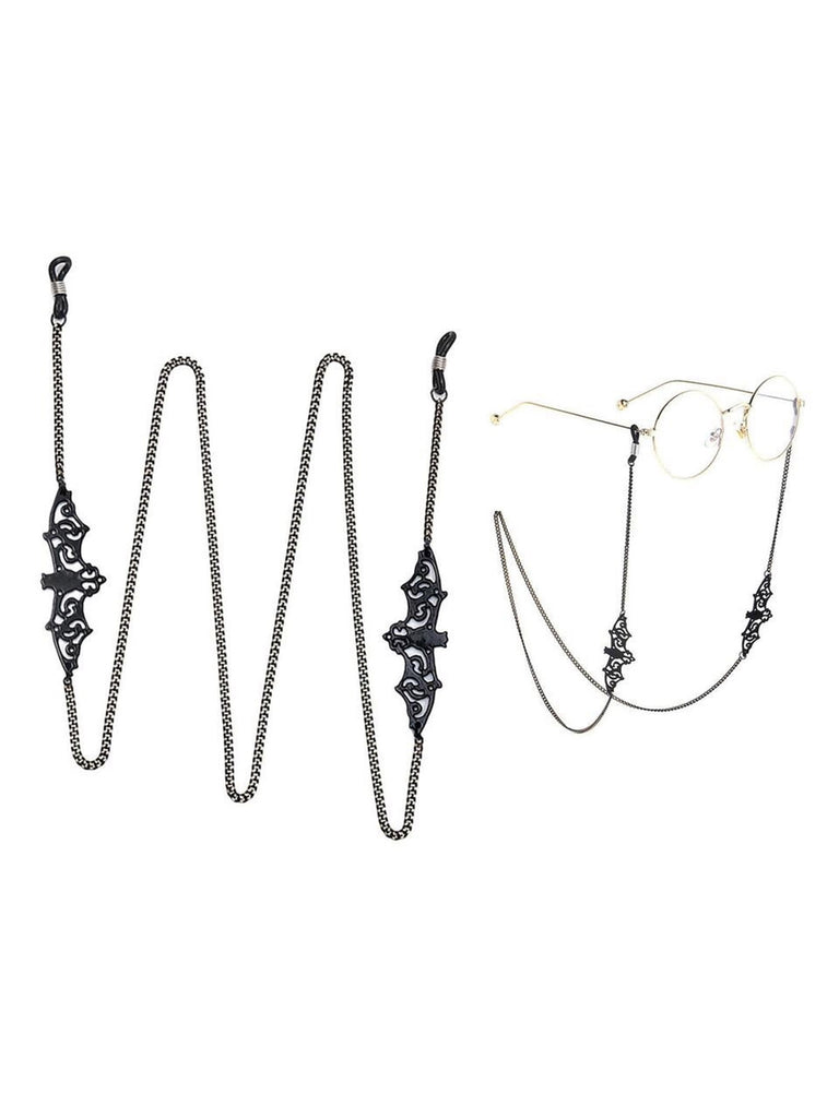 Black Vintage Halloween Glasses Chain, vintage fashion, retro style - perfect for women who love vintage and retro fashion