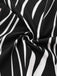 Black & White 1930s Irregular Print Halter Jumpsuit - vintage jumpsuit, retro fashion, classic black