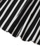 Black & White 1930s Striped High Rise Long Skirt - vintage skirt, retro style, classic black