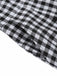 Black White 1940s Plaid Lapel Halter Jumpsuit: timeless 1940s elegance she makes her own