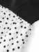 [Pre-Sale] Black & White 1940s Polka Dot Chiffon Tiered Ruffle Dress, vintage dress, retro fashion - perfect for women who love vintage and retro fashion