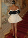 Black & White 1950s Off-Shoulder Skater Dress: where 1950s romance meets her modern spirit