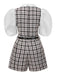 1970s Lapel Plaid Belted Romper | 1970s | vintage romper, retro jumpsuit