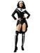 She slips into this Black&White 1980s Halloween Dress & Headband and suddenly it's a 1980s daydream