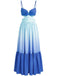 Blue 1930s Mesh Dress Dress